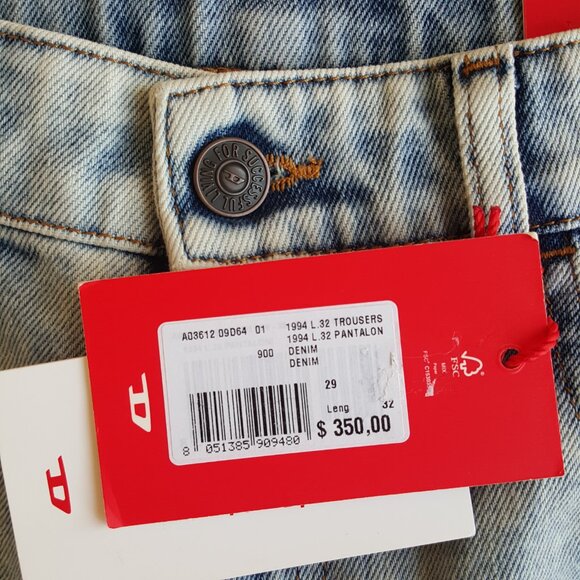 DIESEL ! Slim Fit, High Waist, Straight Leg( 29) - Picture 8 of 8